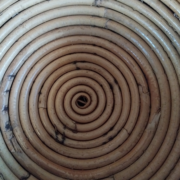 Vintage Mid Century Modern Bamboo Pencil Reed Bowl in style of Gabriella Crespi - Picture 7 of 16